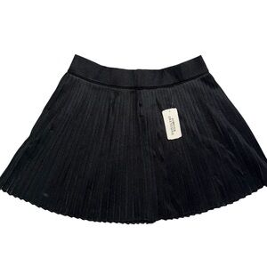 Forever 21 Black Pleated Circle Skirt y2k